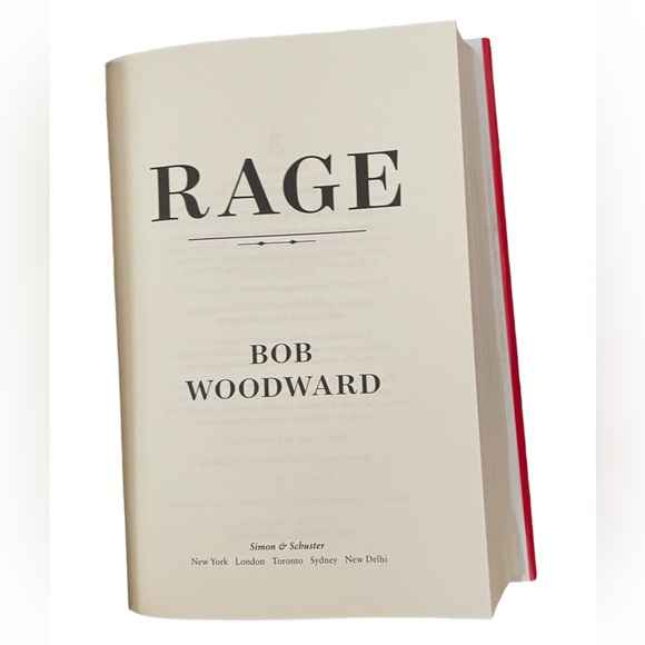 RAGE by Bob Woodward Hard Cover Book 2020 452 Pages Like New Condition - Picture 6 of 13